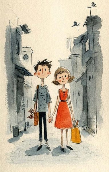Line and ink book illustration sample for chapter books